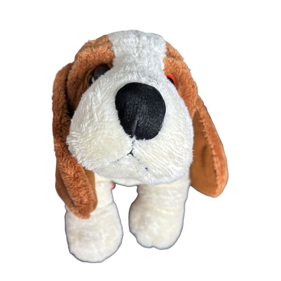 Hush Puppies Plush Basset Hound Dog and 2 Mini Keychain Set Stuffed Animals - Picture 3 of 11